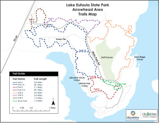Check out the trail maps at Arrowhead.